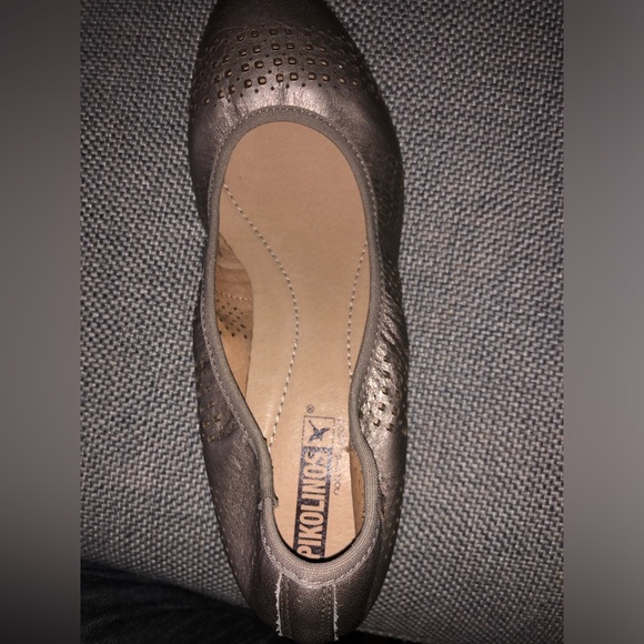 PIKOLINOS DARK GOLD ELASTICIZED SLIP-ON BLOCK HEEL SHOE SIZE EU 37 - Picture 8 of 16